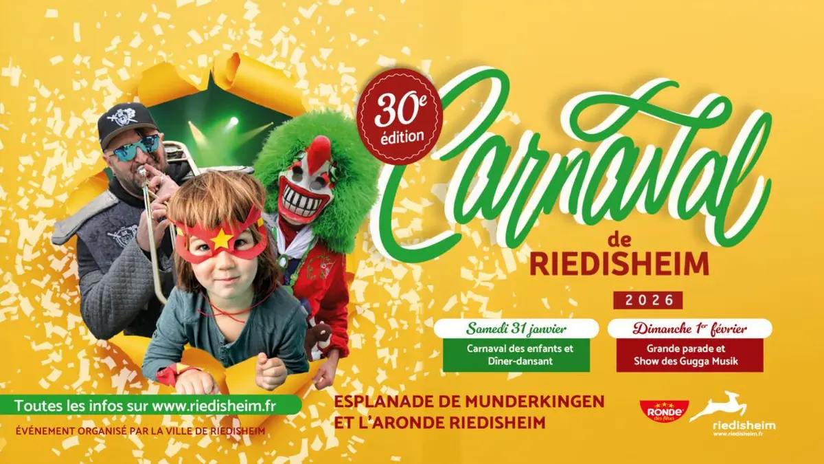 L'affiche 2026 du Carnaval de Riedisheim