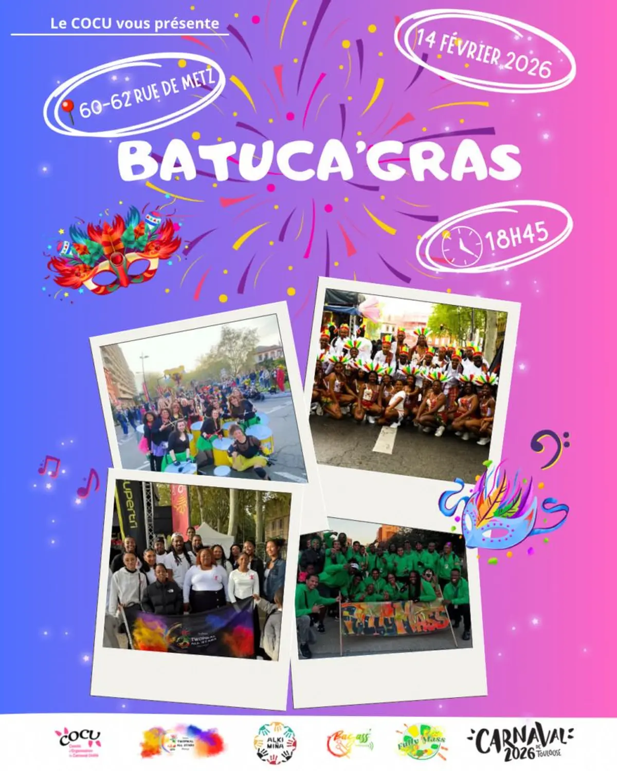 Batucadas  toulousaines 2026