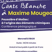 CARTE BLANCHE du Petit b n°14 'Poussière d'étoiles : à l'origine des éléments chimiques'