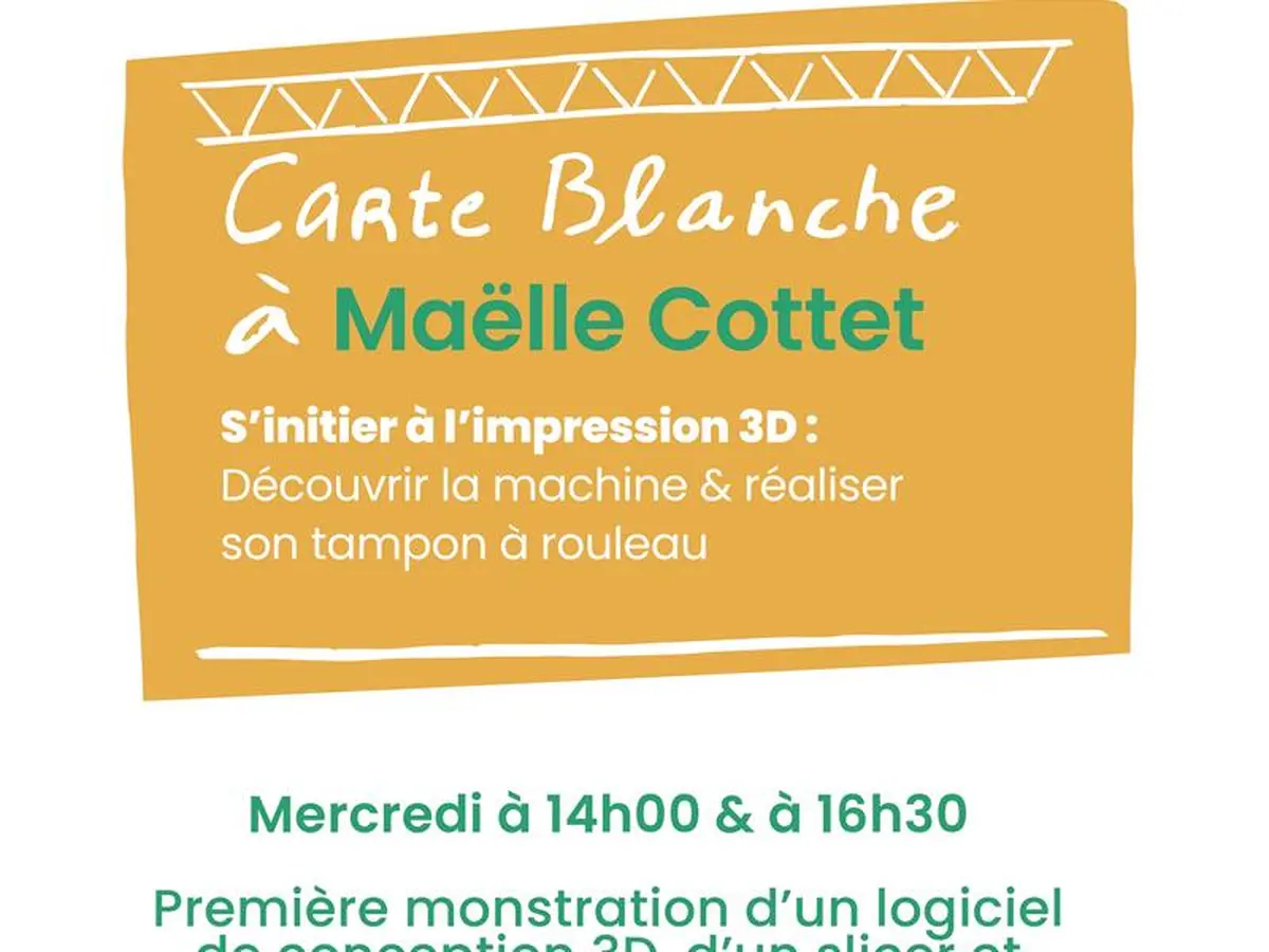 Carte blanche n16 : s'initier à l'impression 3D