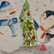 Cartes de vœux à l’aquarelle