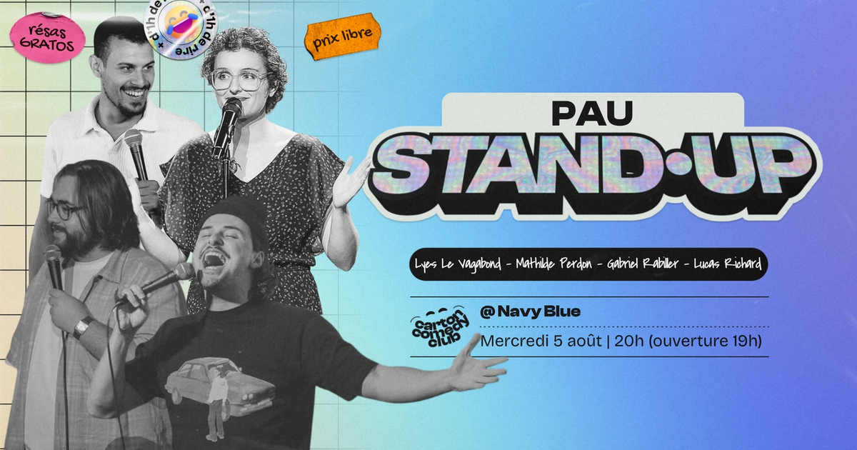 Carton Comedy Club : Lyes Le Vagabond, Mathilde Perdon, Lucas Richard, Gabriel Rabiller