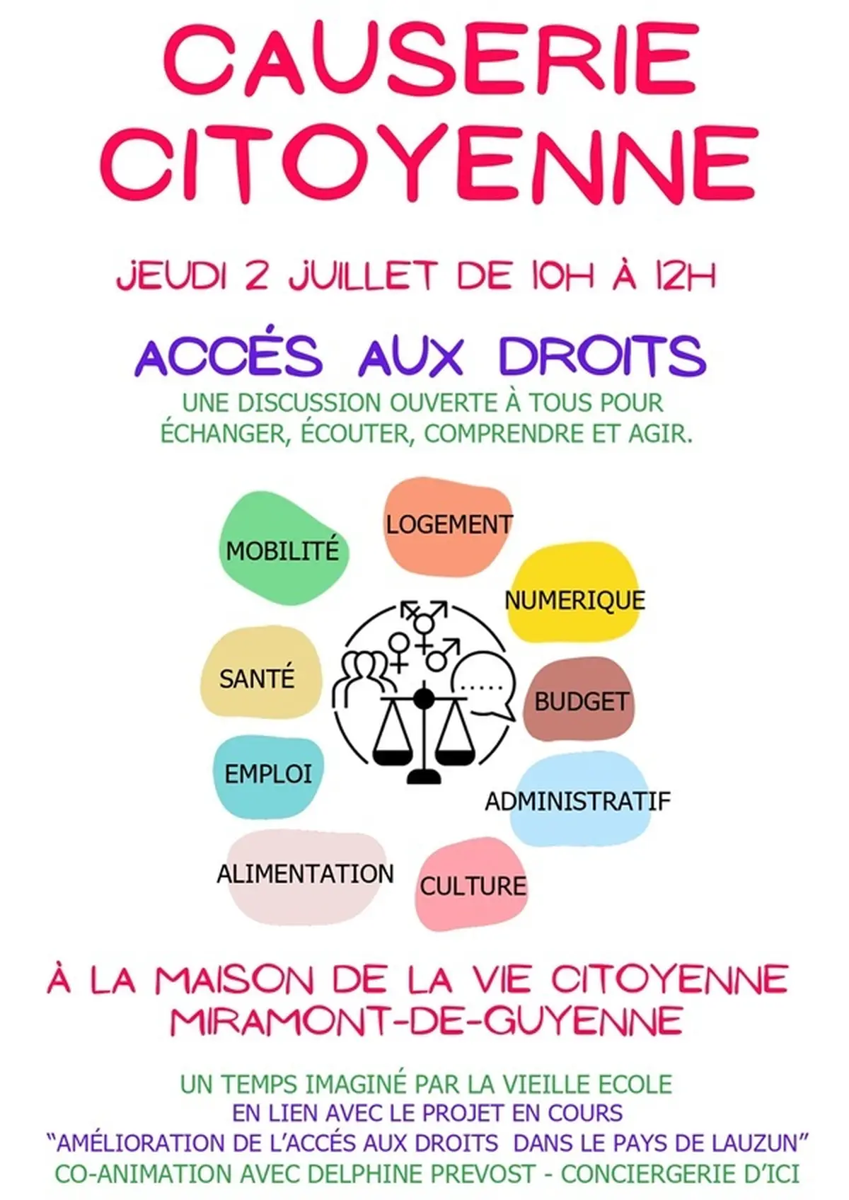 Causerie citoyenne : Accès aux droits