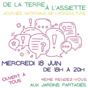 Causerie citoyenne : De la terre à l'assiette