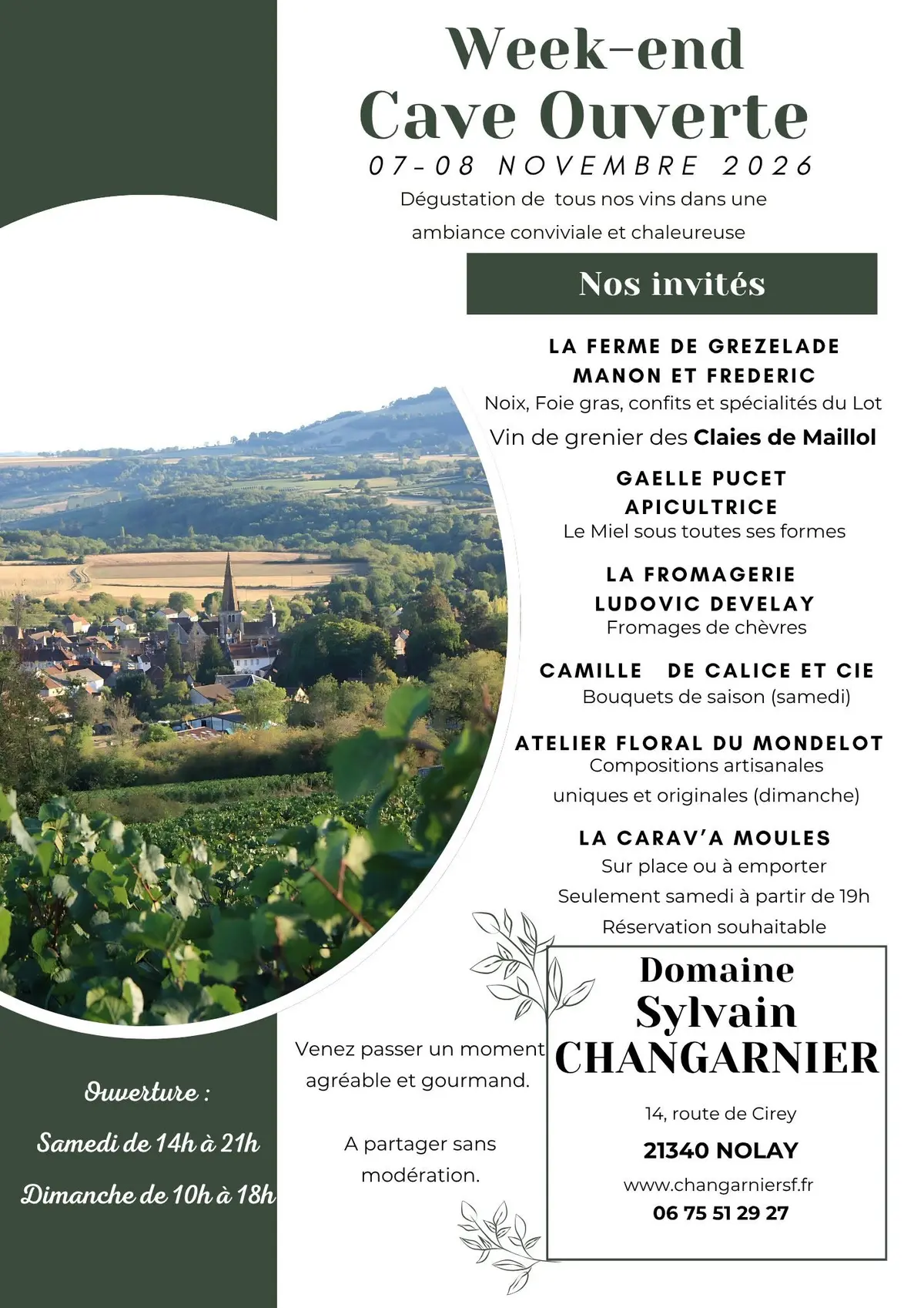 Cave ouverte au Domaine Changarnier