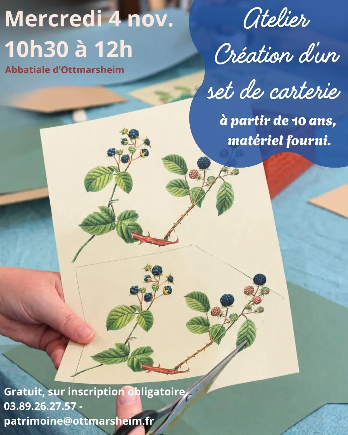 Atelier création d'un set de carterie