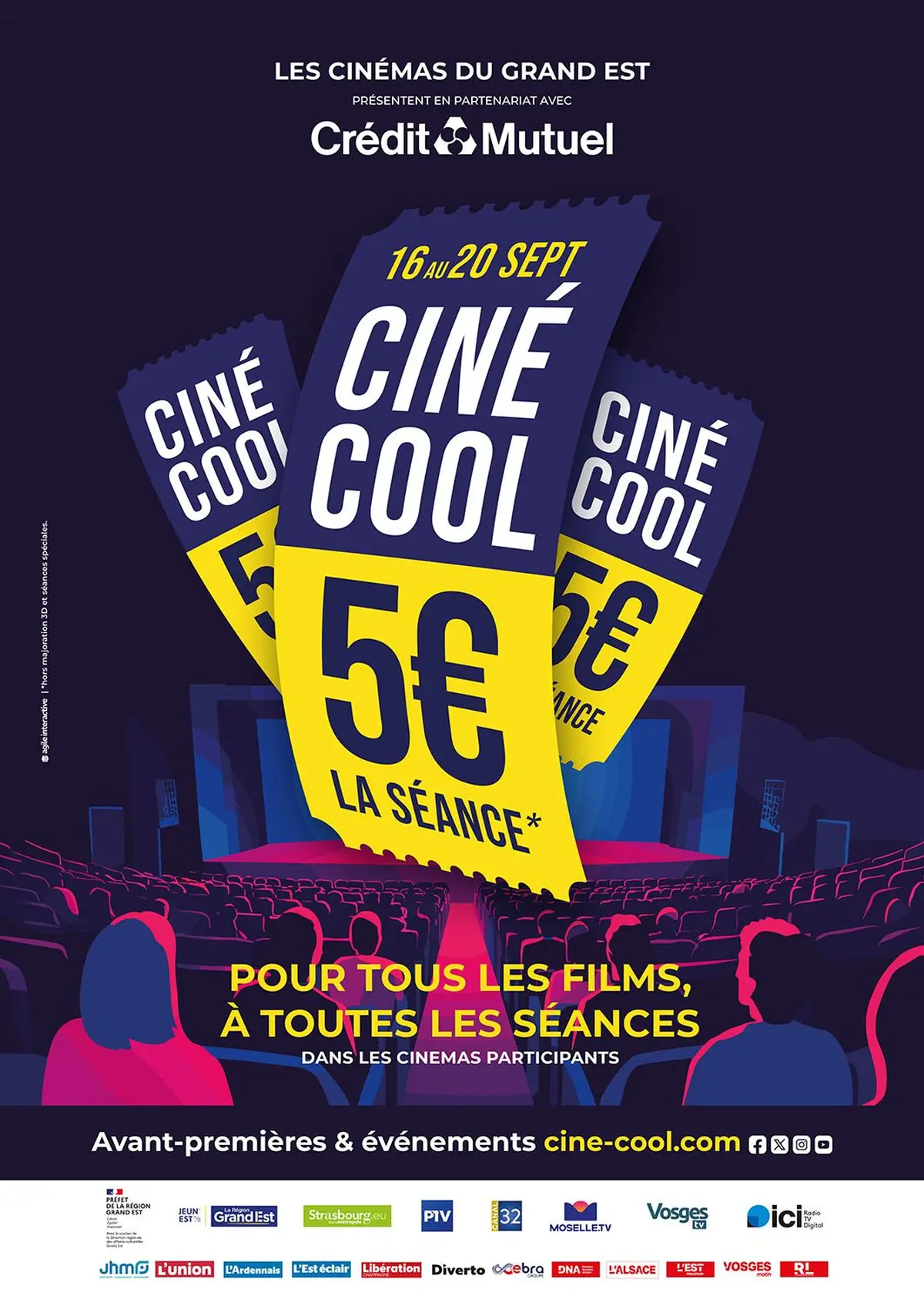Cinécool et les avant-premières à 5€