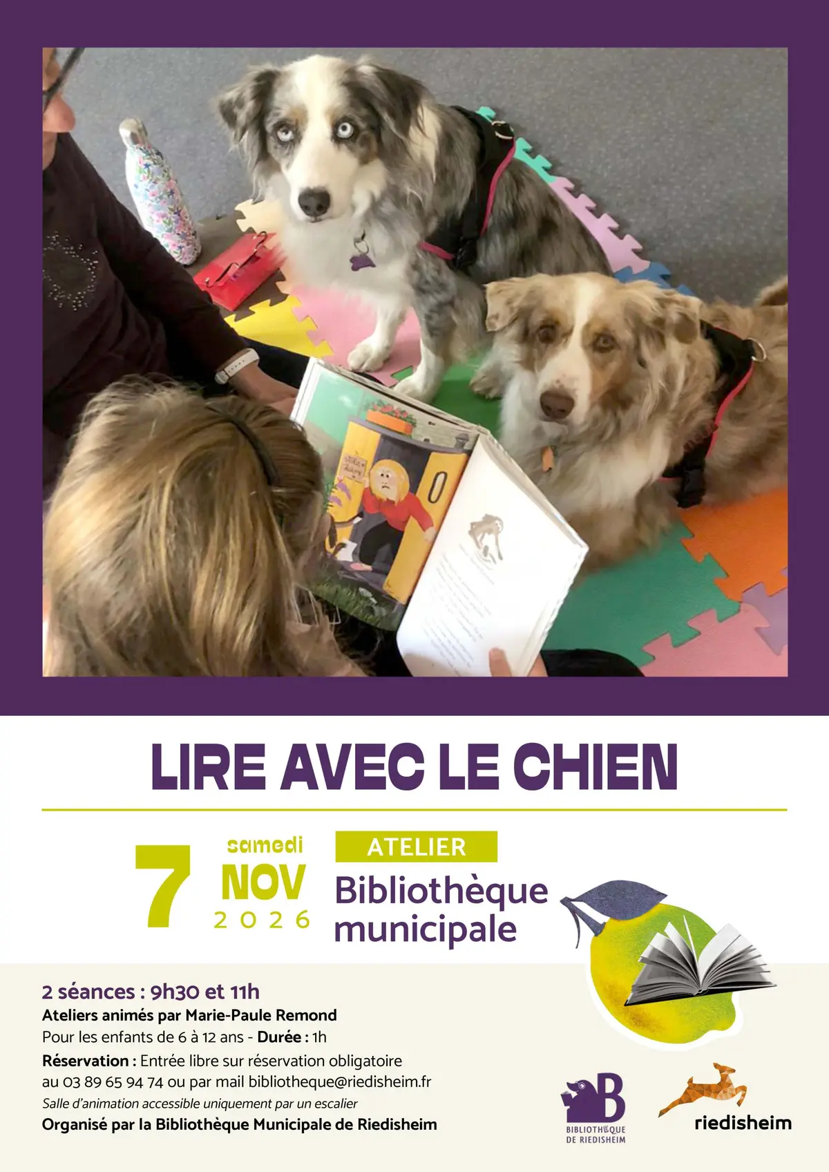 Lire avec le chien