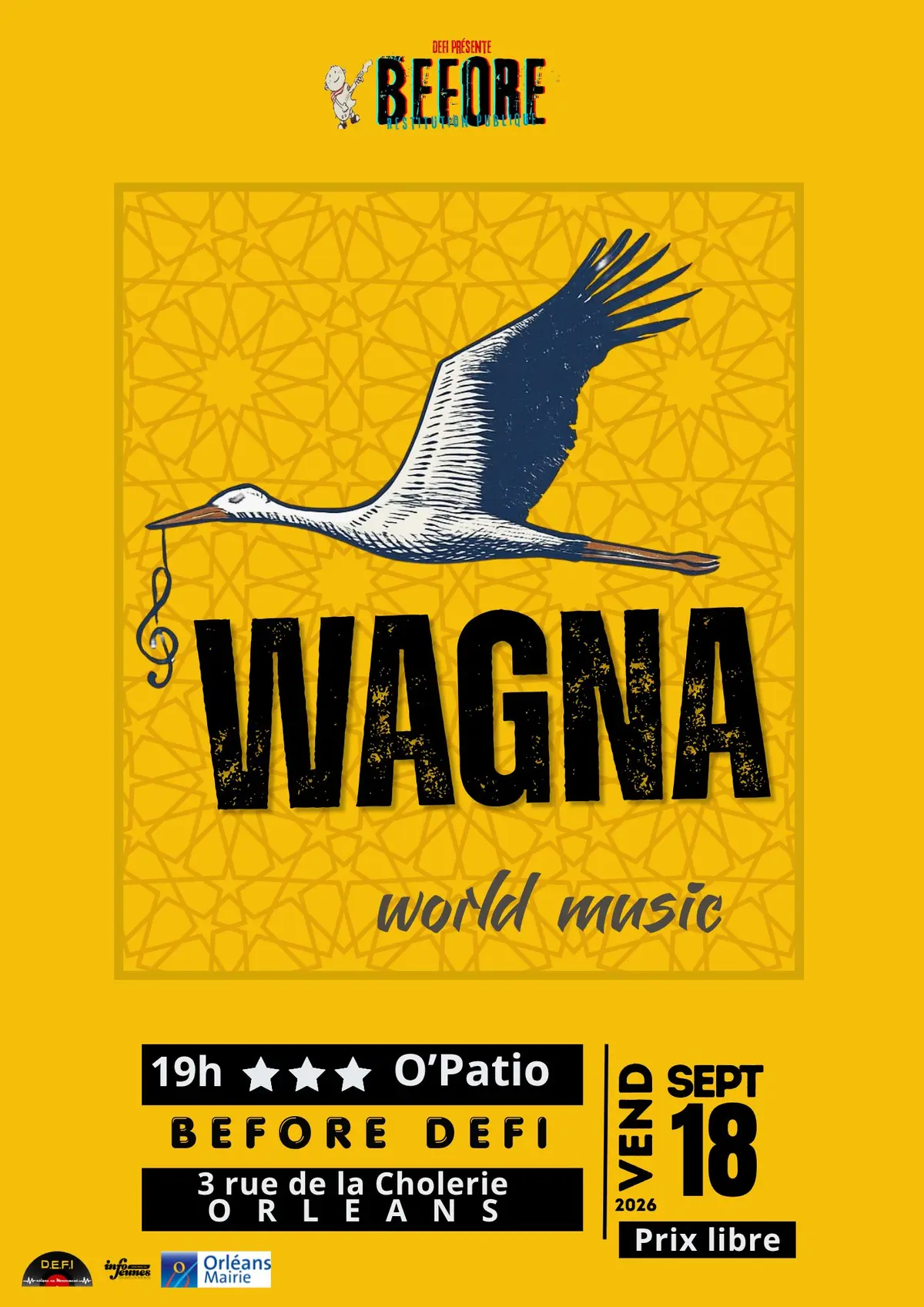 BEFORE DEFI avec le groupe WAGNA