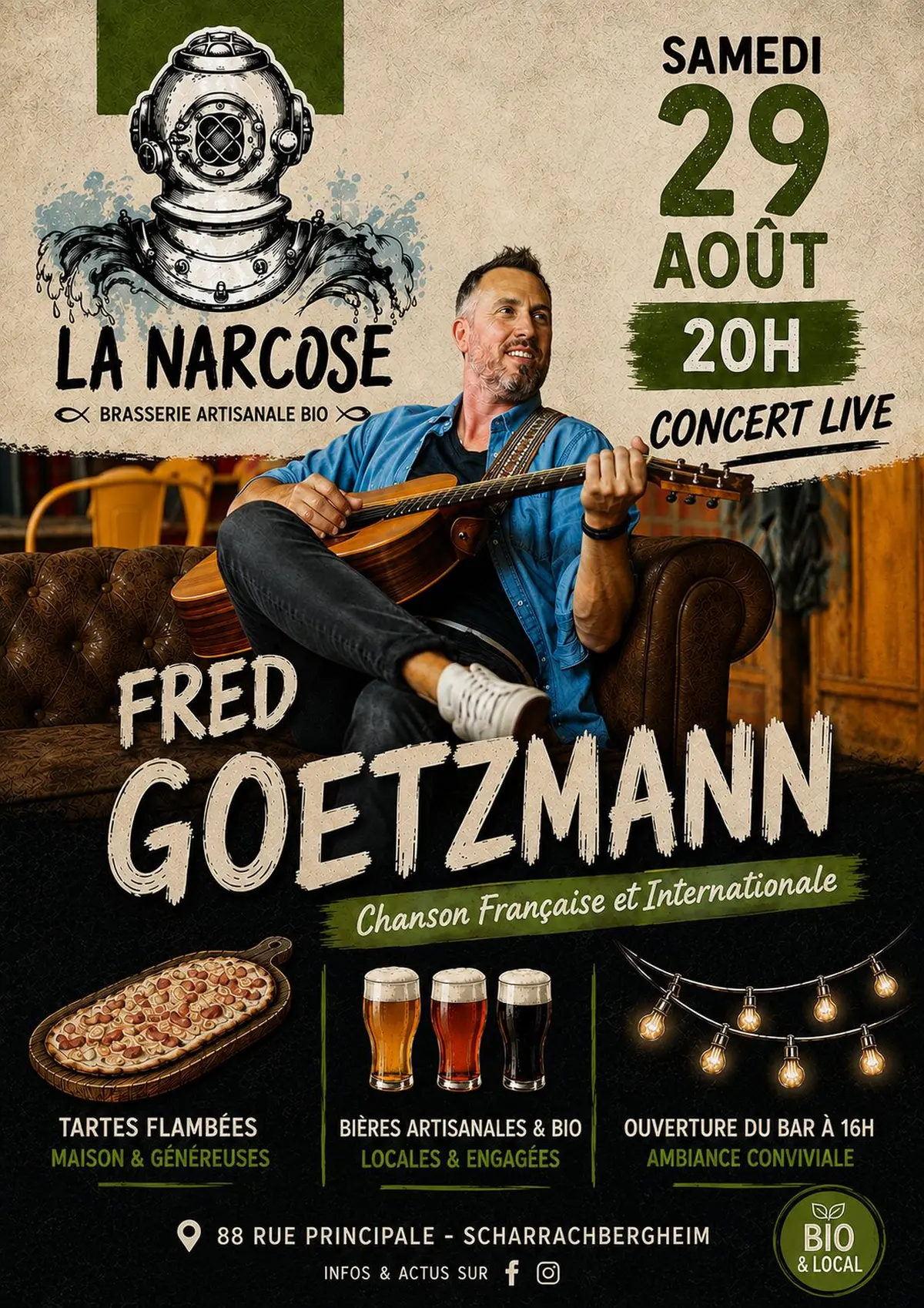Fred Goetzmann en concert à La Narcose