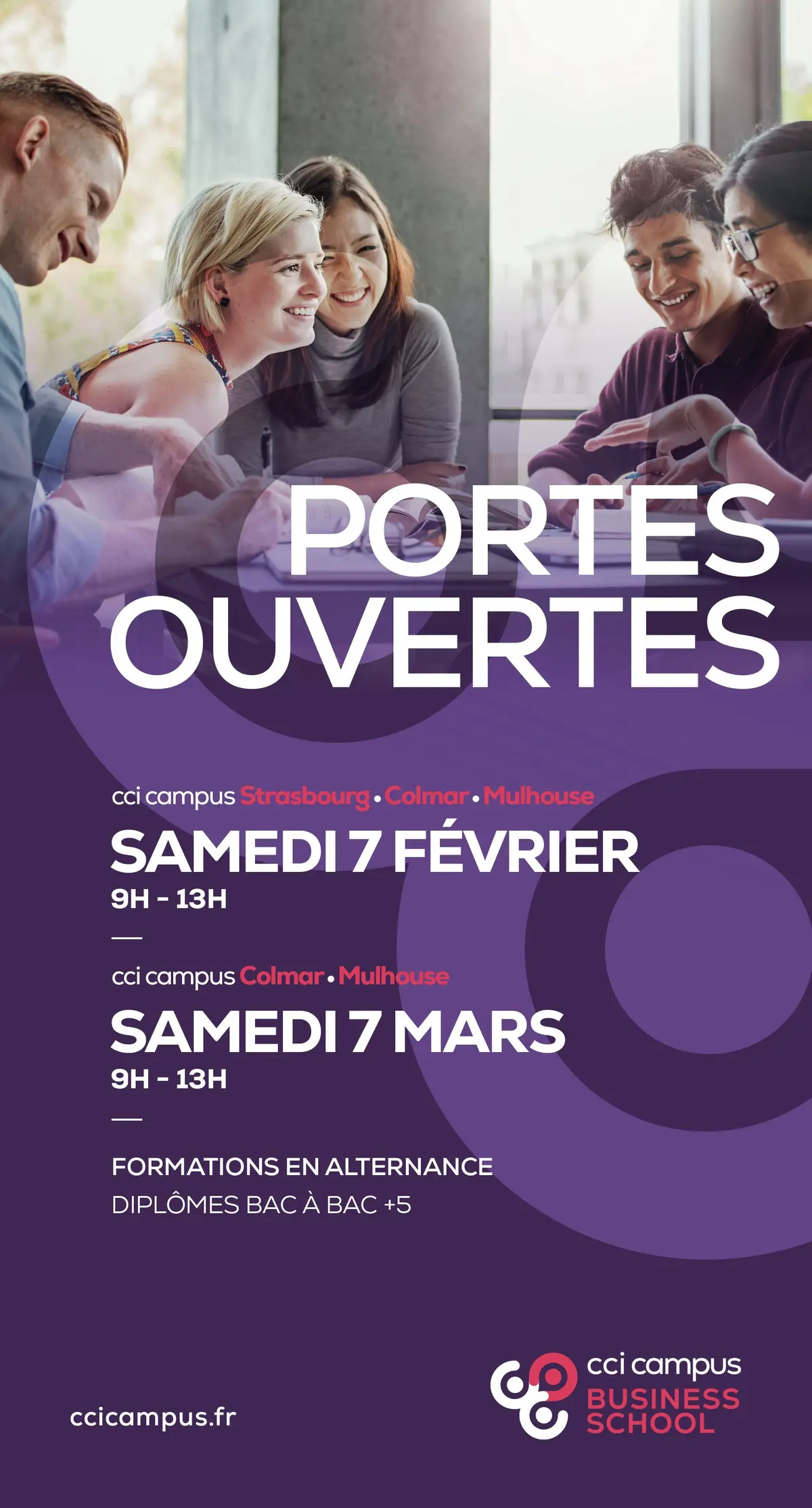 Les portes ouvertes du samedi 7 février et 7 mars 2026