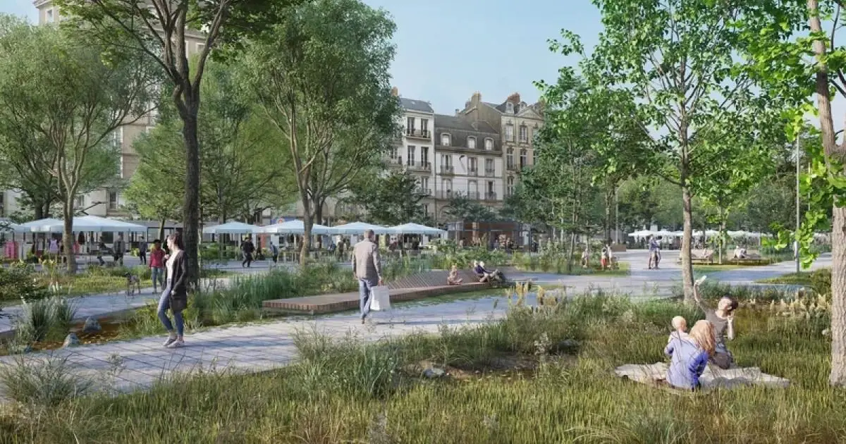 Ce grand parking du centre de Nantes commence sa transformation en parc de 1 000 arbres