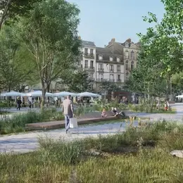 Ce grand parking du centre de Nantes commence sa transformation en parc de 1 000 arbres
