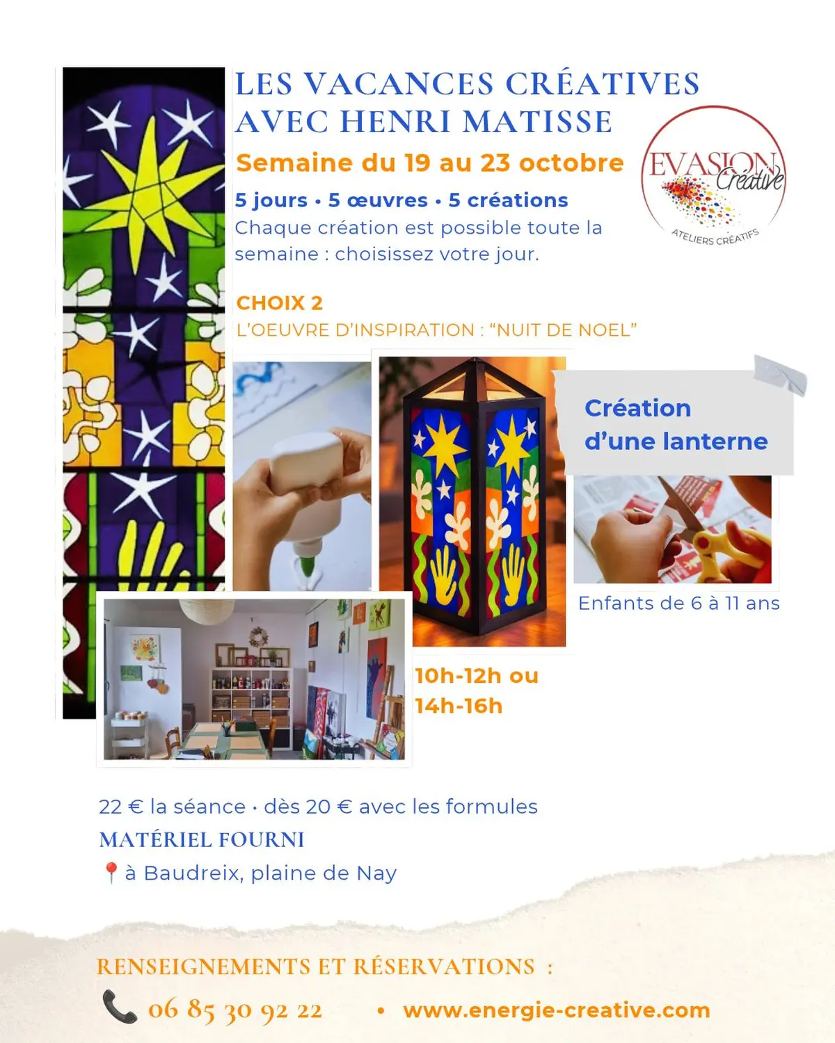 Atelier créatif enfants - A la manière de Matisse - 2