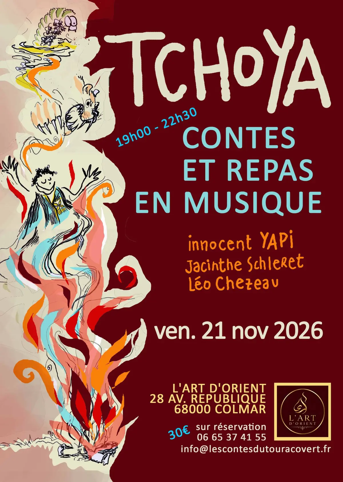 Tchoya, soirée contes, musique et repas