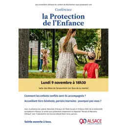 Conférence publique Protection de l'enfance,  le parrainage pourquoi pas vous ?