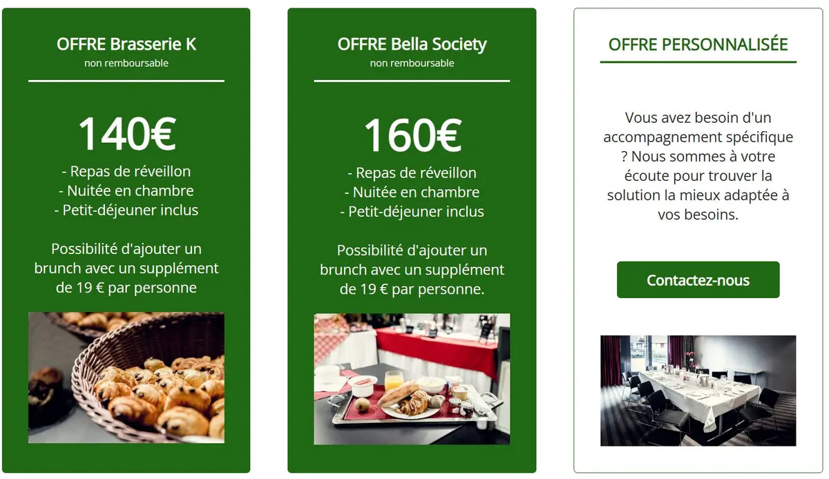 Des offres spéciales pour les fêtes de fin d'année