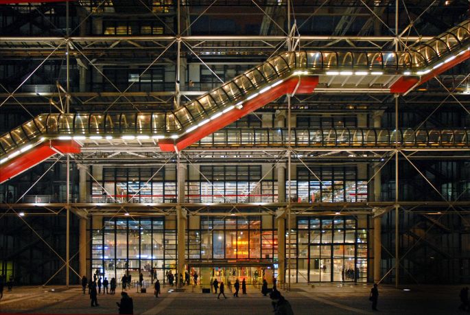 Entrée du Centre Pompidou Paris