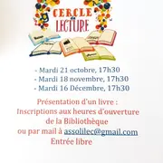 Cercle de Lecture à la Bibliothèque