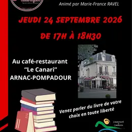 Cercle de lecture à la brasserie Le Canari