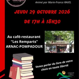 Cercle de lecture à la brasserie Les Remparts