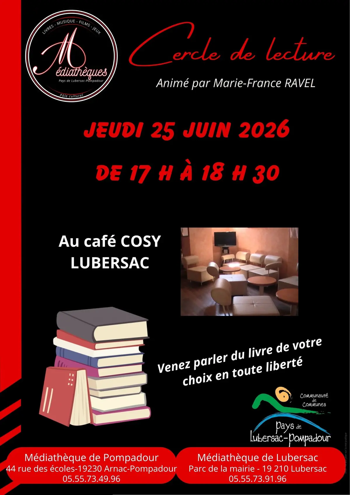 Cercle de lecture au Café Cosy
