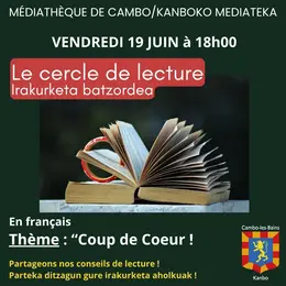 Cercle de lecture sur le thème Coup de coeur !