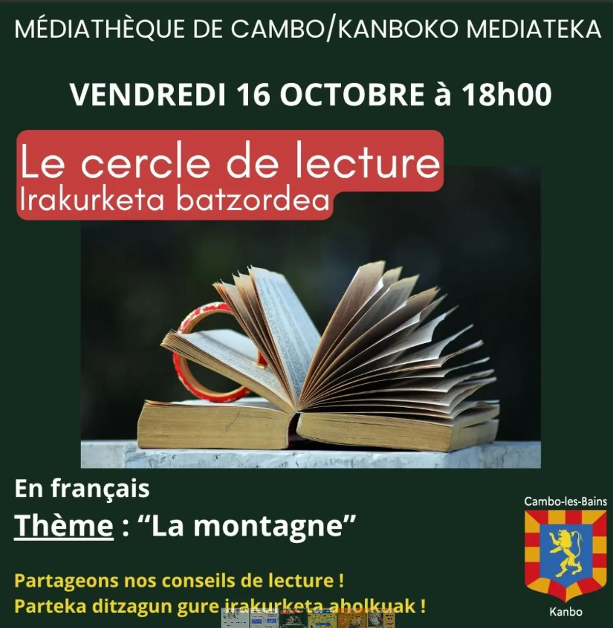 Cercle de lecture sur le thème La montagne