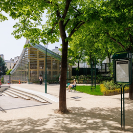 Cérémonie de réouverture du square Marcel Rajman et de la salle Olympe de Gouges