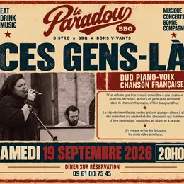 Ces Gens-Là en concert au Paradou BBQ