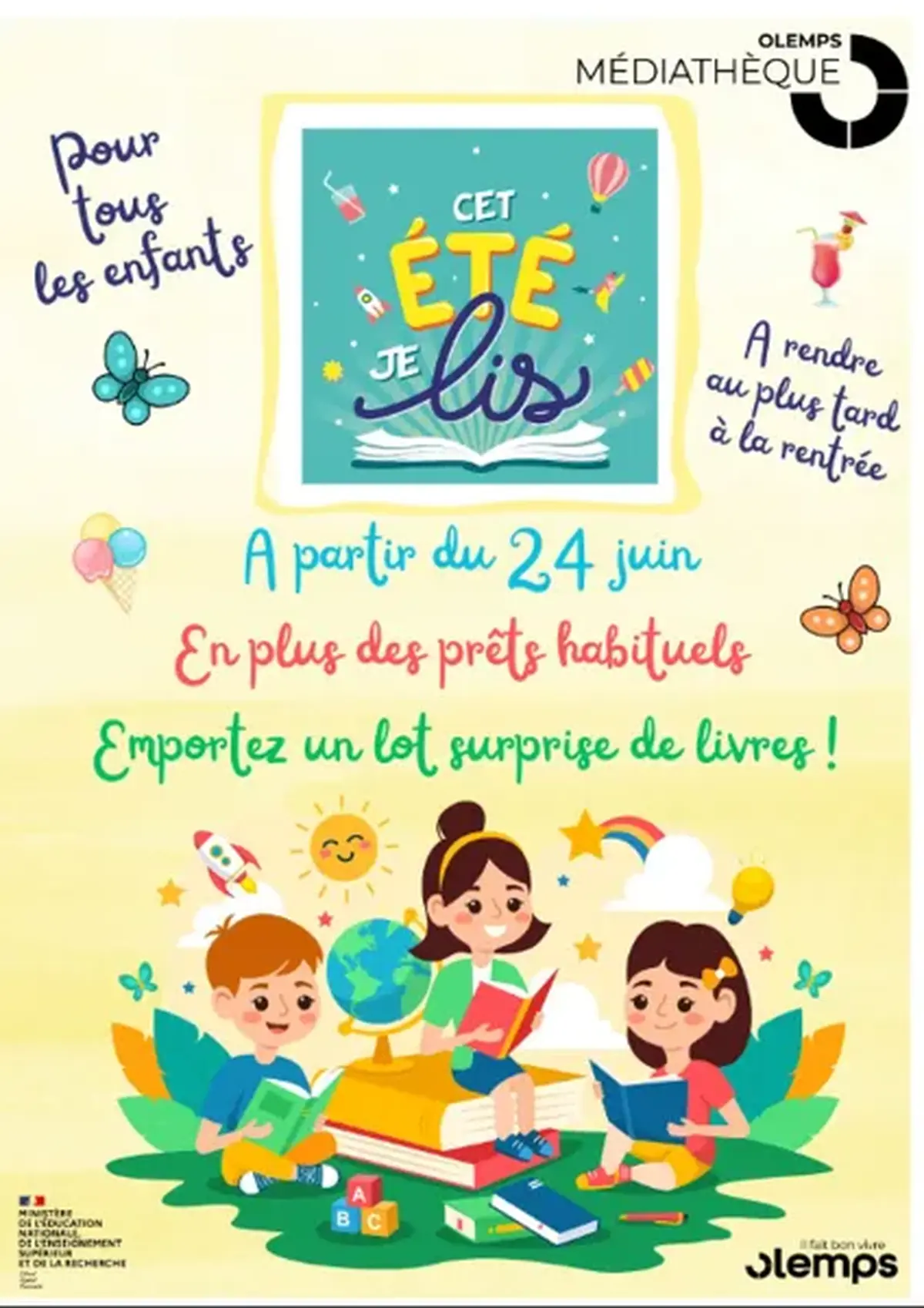 Cet été je lis : Des lots de livres surprises prêtés par la médiathèque pour lire tout l’été !