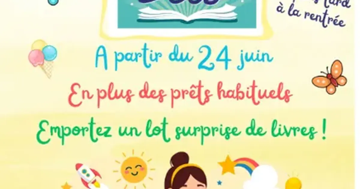 Cet été je lis : Des lots de livres surprises prêtés par la médiathèque pour lire tout l’été !