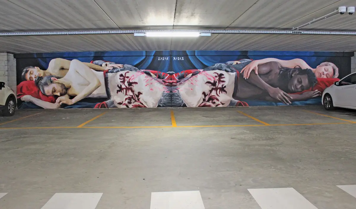 Cette fresque du Strasbourgeois Felix Wysocki Apaiz est d'une beauté absolue