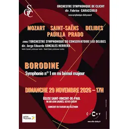 Concert Borodine, Mozart, Saint-Saens, Delibes en faveur du Téléthon