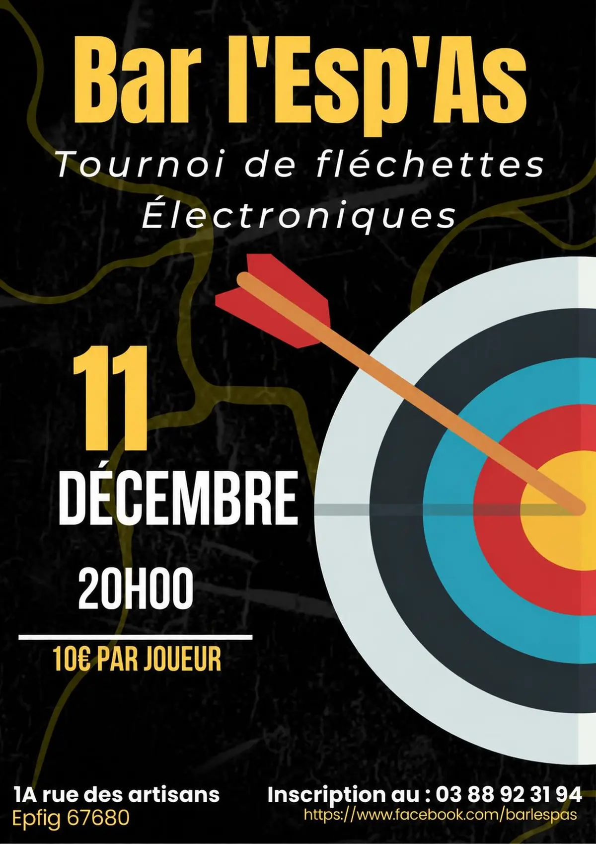 Tournoi de fléchettes