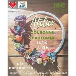 Atelier couronne d'automne