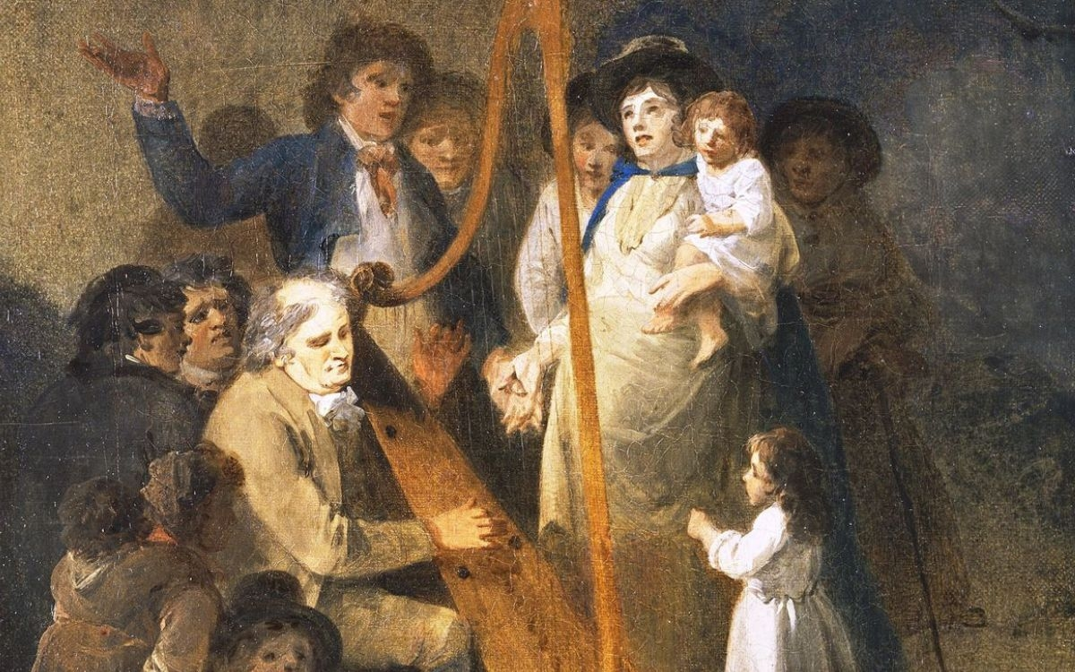 The Blind Harper of Conway, Julius Caesar Ibbetson