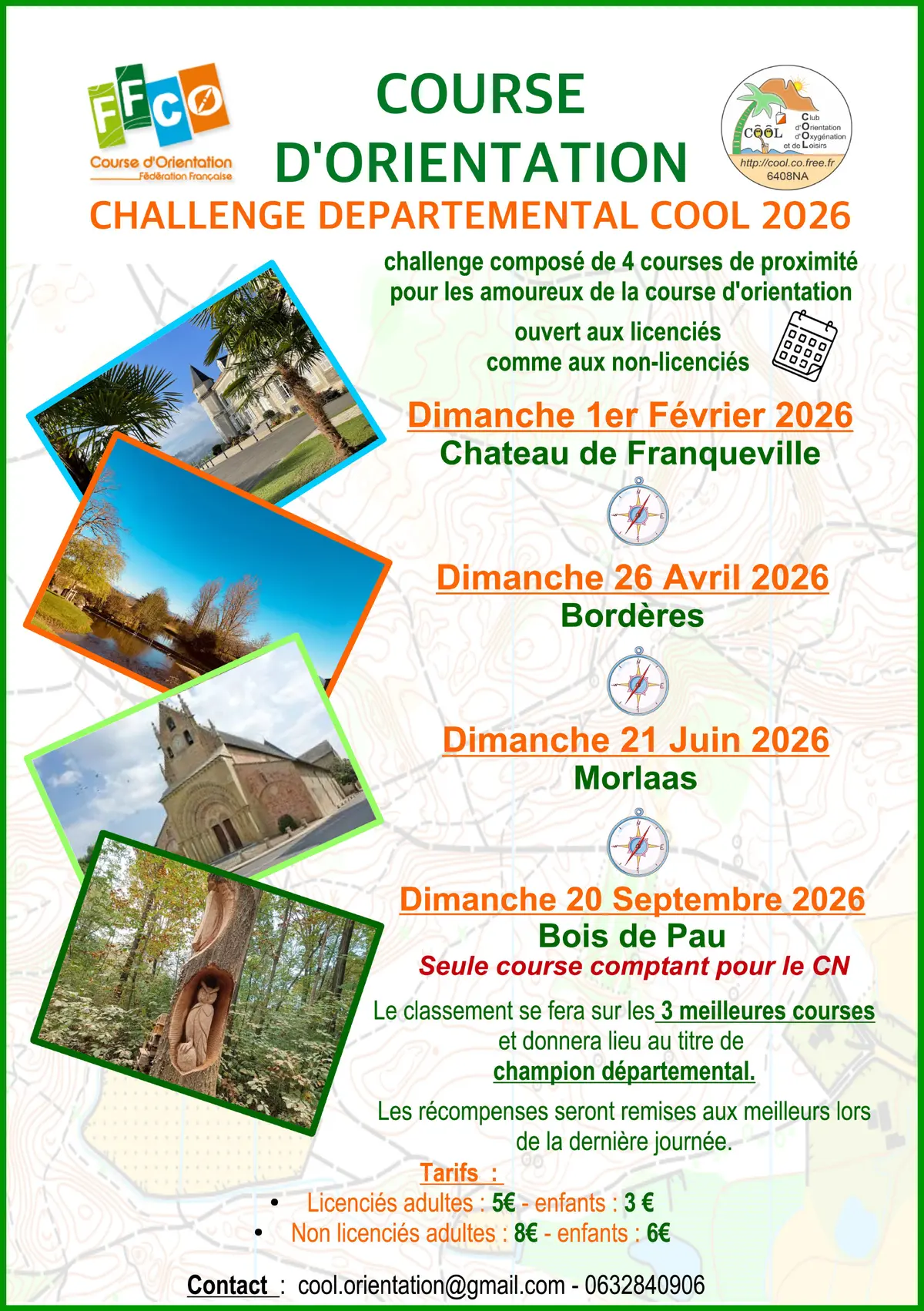 Challenge départemental de course d'orientation - 2ème course