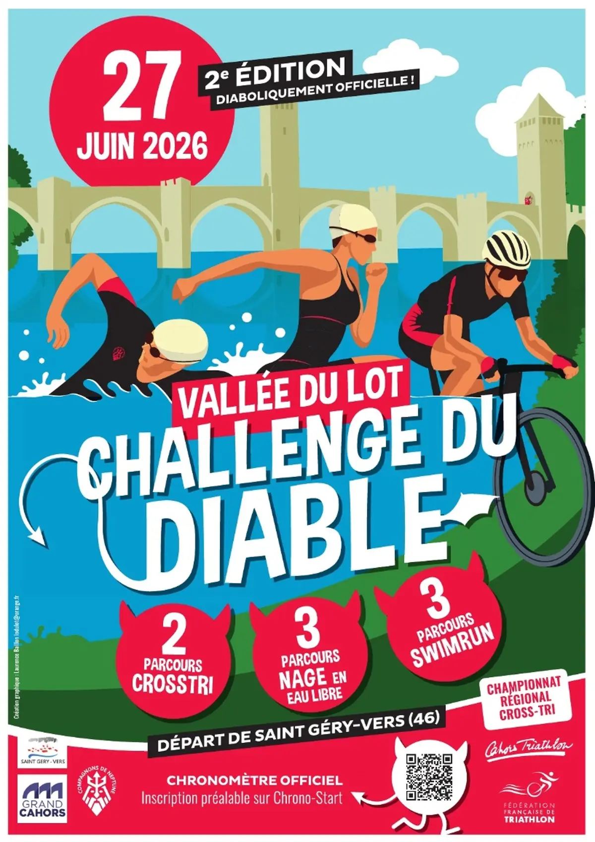 Challenge du diable dans la vallée du Lot
