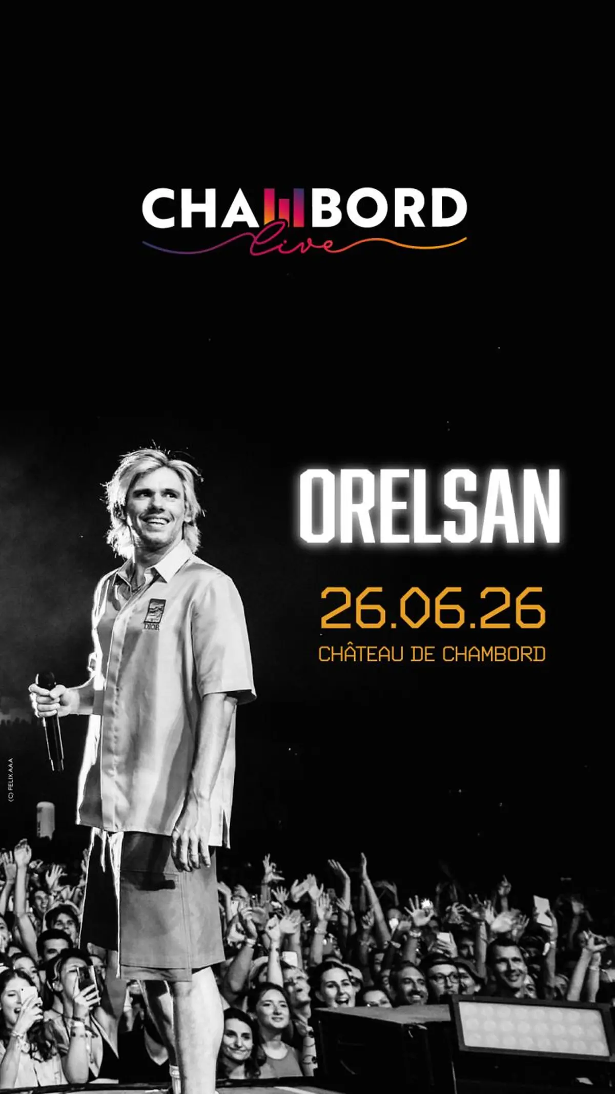Orelsan sera sur la scène de Chambord en juin 2026