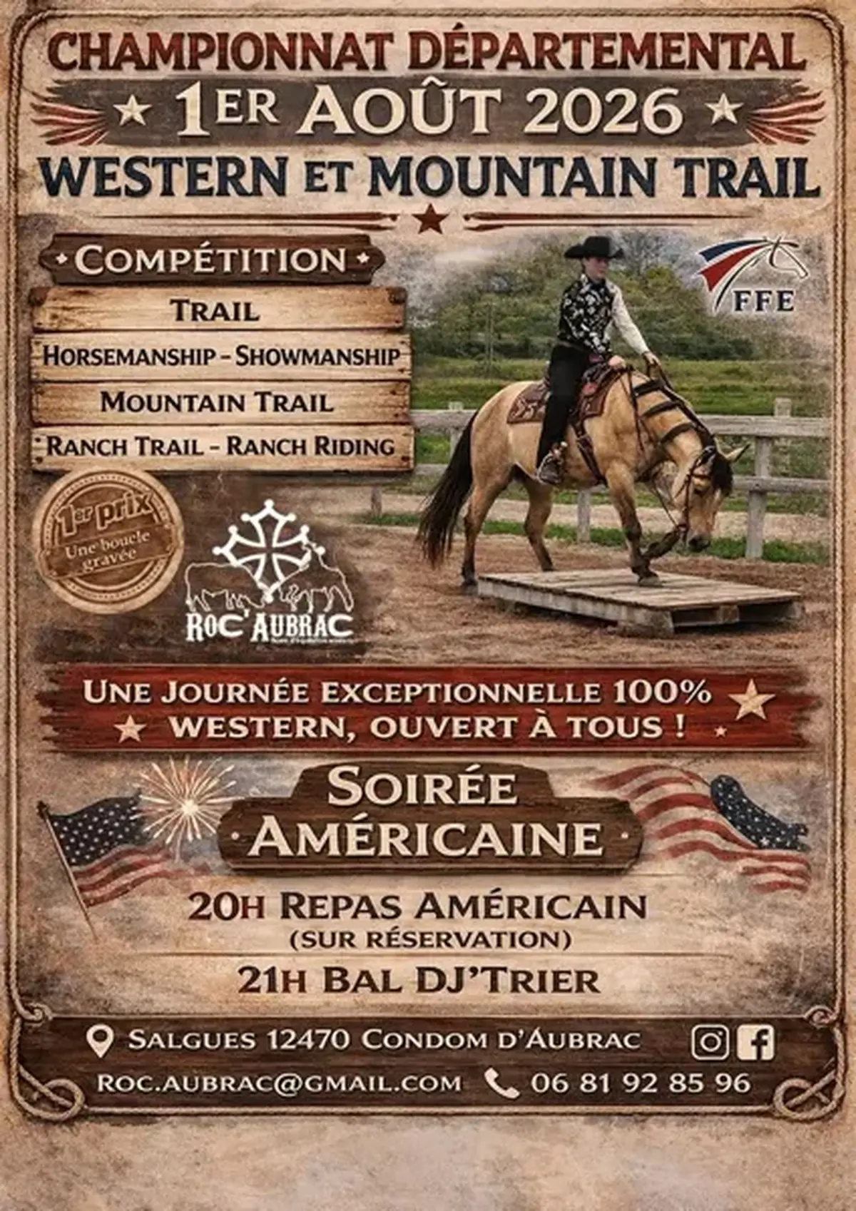 Championnat départemental d'équitation western