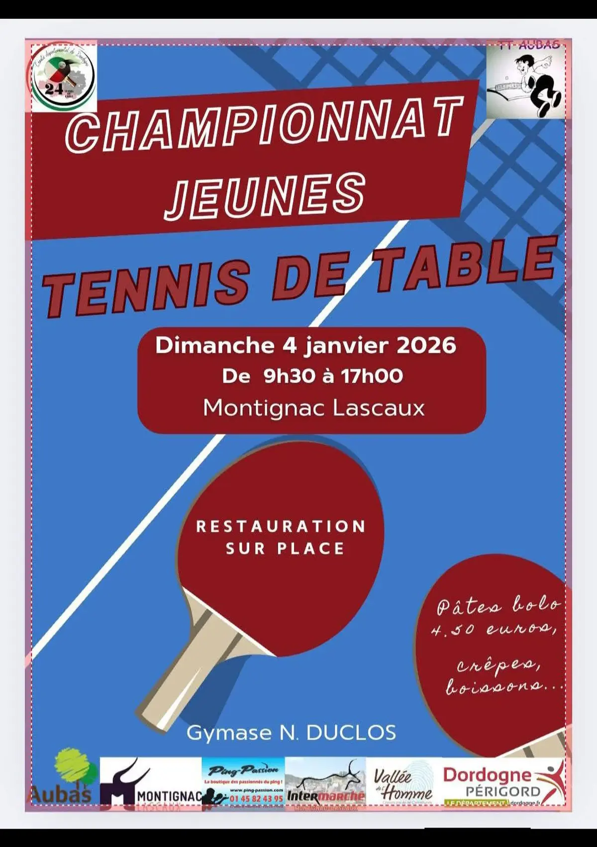 Championnat jeunes tennis de table