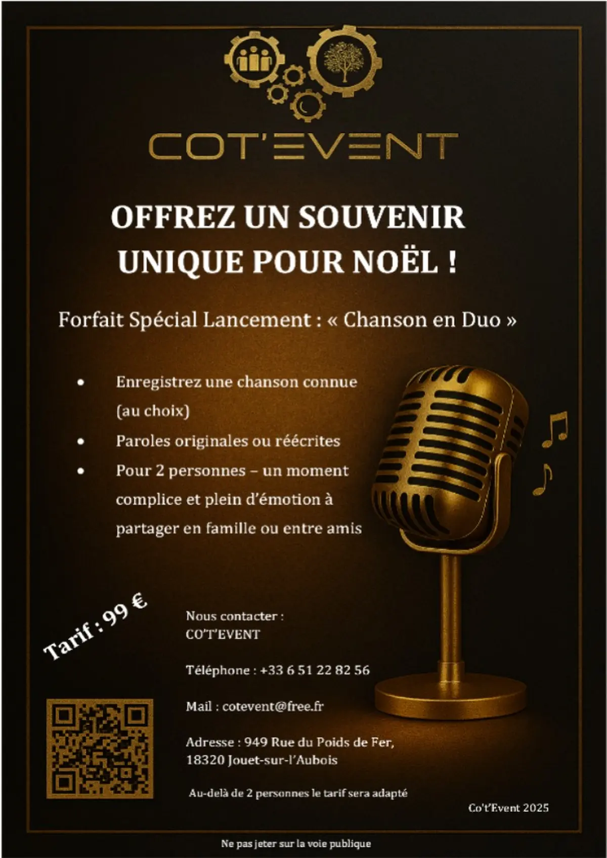 Chanson en Duo - Offrez un souvenir uniquement pour Noël