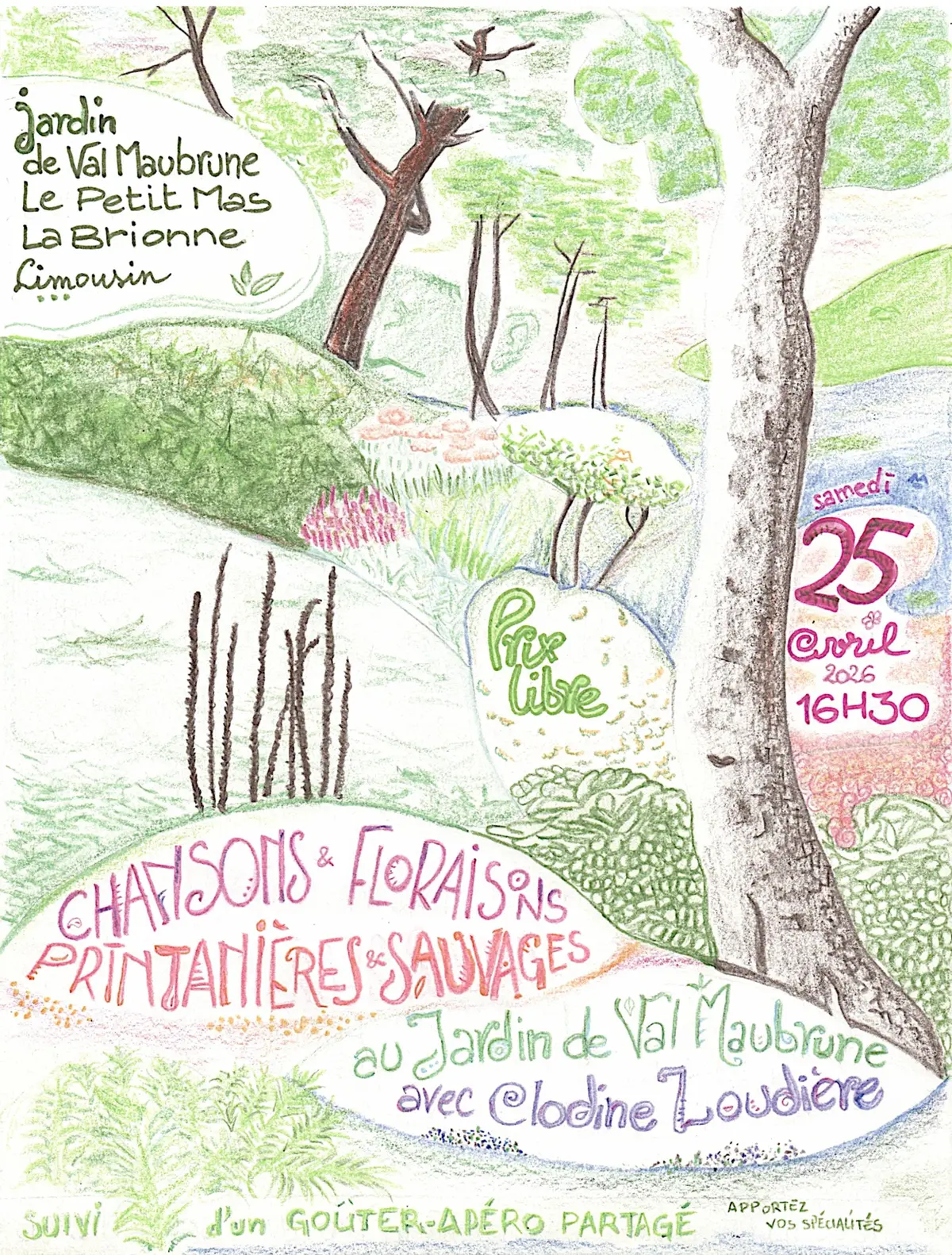 Chansons et Floraisons printanières et sauvages