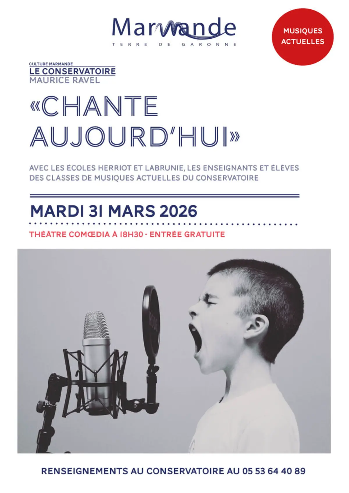 Chante aujourd'hui - Conservatoire Maurice Ravel