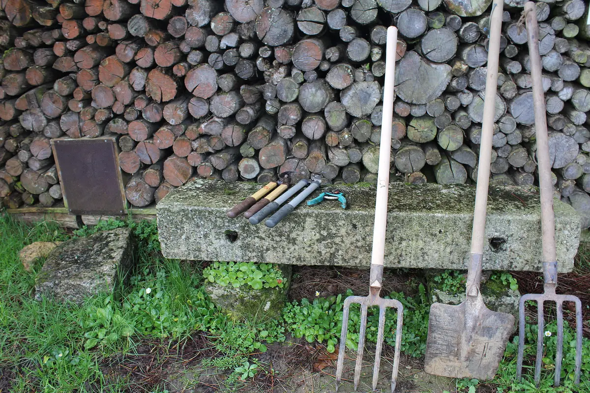 Chantier au jardin du Nombril