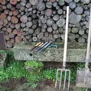 Chantier au jardin du Nombril