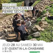 Chantier école de construction en pierre sèche