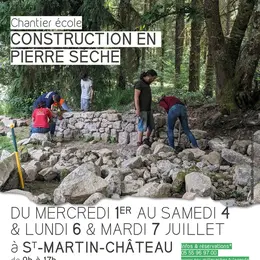 Chantier école de construction en pierre sèche
