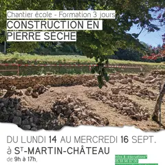 Chantier école de construction en pierre sèche - Formation 3 jours